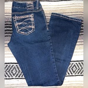 Amethyst Jeans
- Bootcut
- Size 9 Regular
- Dark wash colored